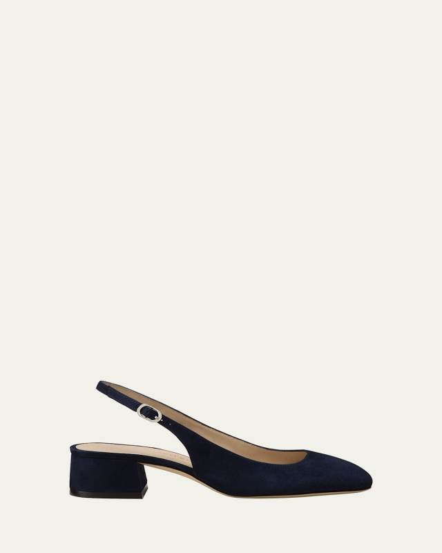 Maeve Suede Slingback Ballerina Pumps